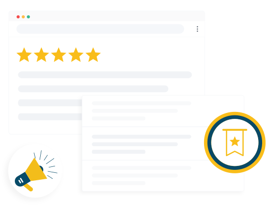 Attract new customers with reviews